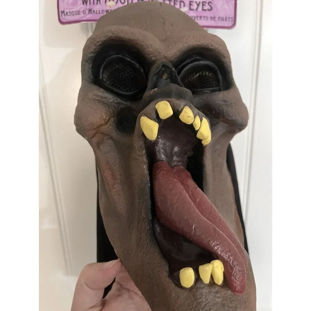 New!‎ Vintage 1997 The Paper Magic Group Scary Hooded Halloween Mask Deadstock
